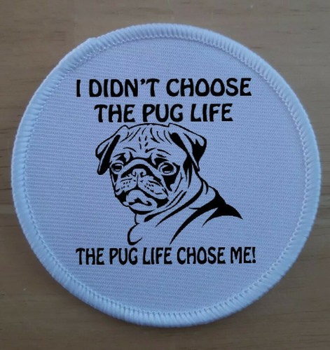 Distintivo toppa cane pug - distintivo, life