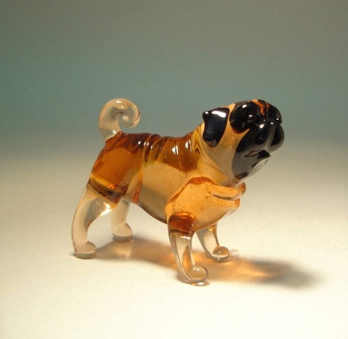 Statuina cane carlino - , vetro