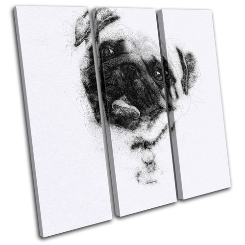 Pug sketch modern animals - modern,