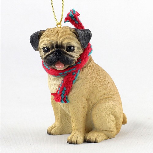 Scarf natale pug ornamento - scarf, di