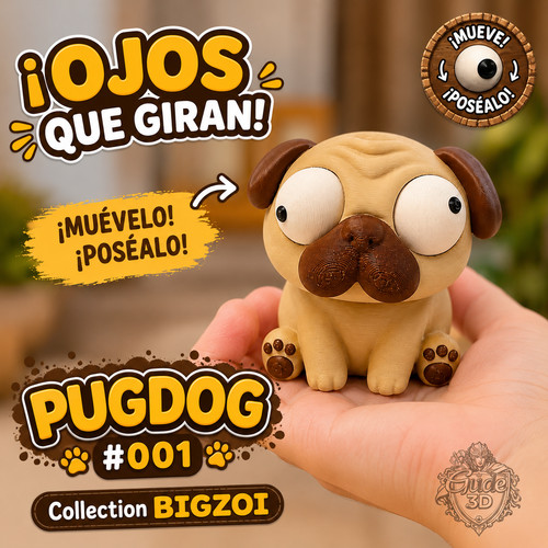 Bigzoi pug dog - pug, #001