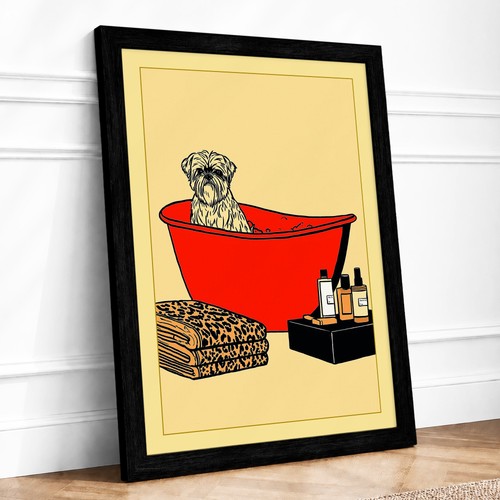 Carlino nel bagno retrò