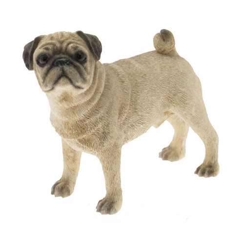 Pug dog figurine - dog, 11.5cm