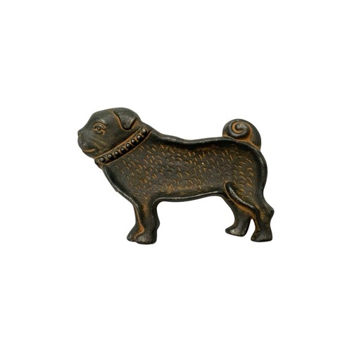 Statuina cane carlino ghisa