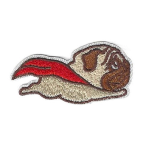 Flying pug iron - on, patch