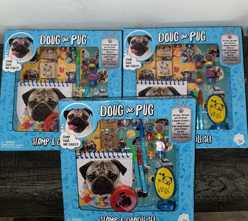 Doug the pug set francobolli - pug,