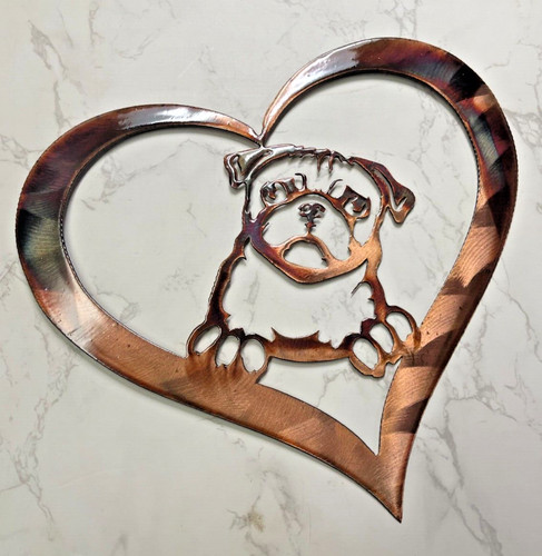 Love pug arte da parete - my,